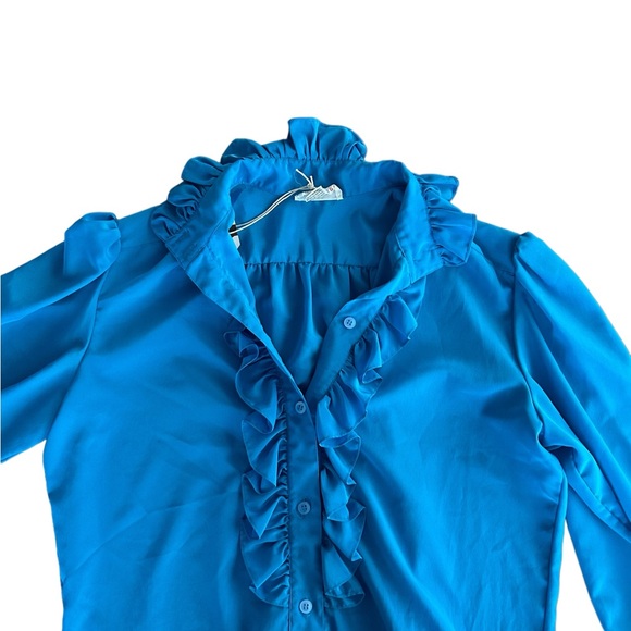 Vintage 70s Ruffle Blouse - Picture 5 of 5